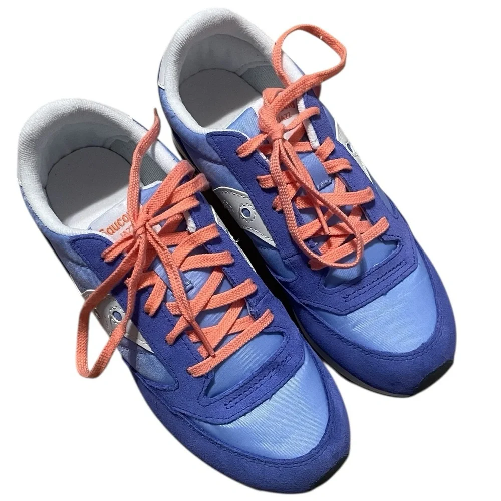 Saucony Jazz Original‎ Blue/Coral, Big Kids size 4, Brand New